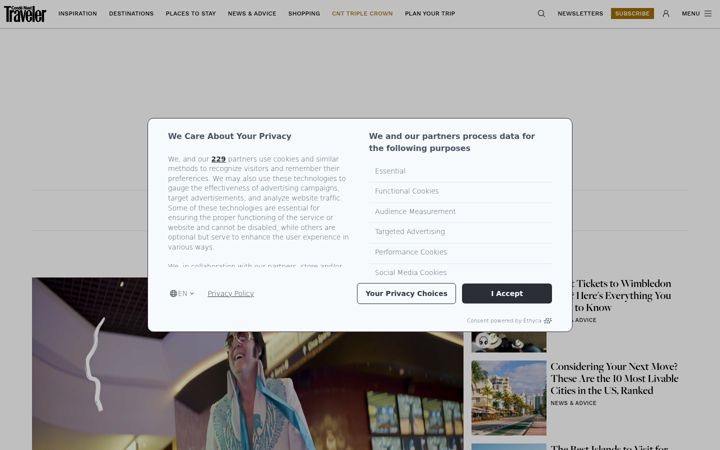 Screenshot of concierge.com