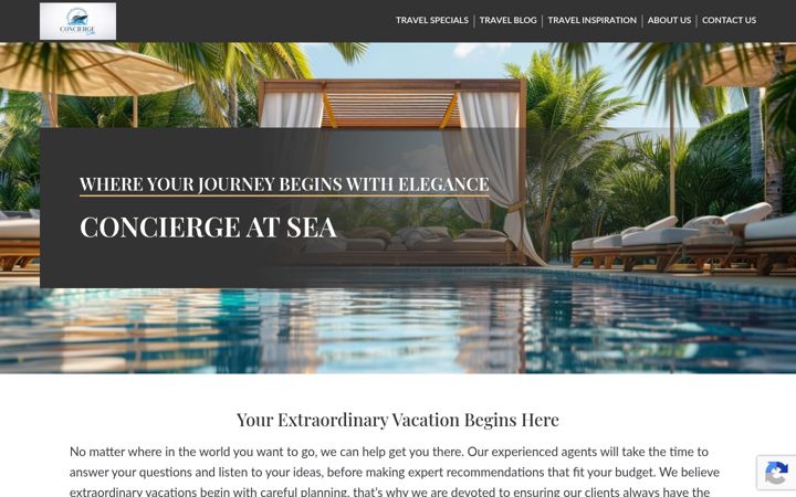 Screenshot of conciergeatsea.com