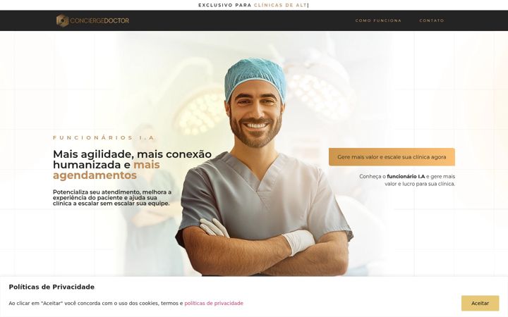Screenshot of conciergedoctor.com.br