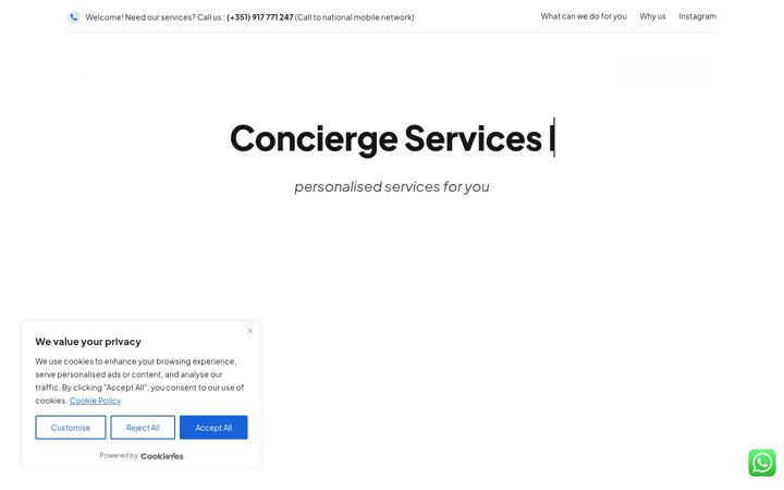 Screenshot of conciergepaulofonseca.com