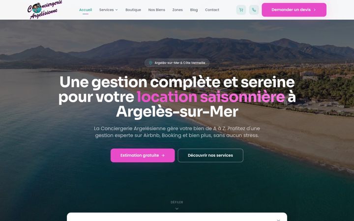 Screenshot of conciergerie-argelesienne.com