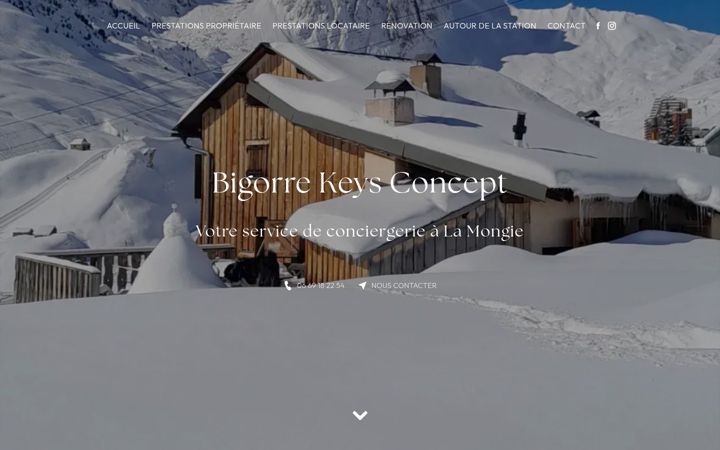 Screenshot of conciergerie-bigorrekeysconcept.fr