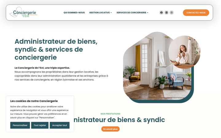 Screenshot of conciergerie-est.fr