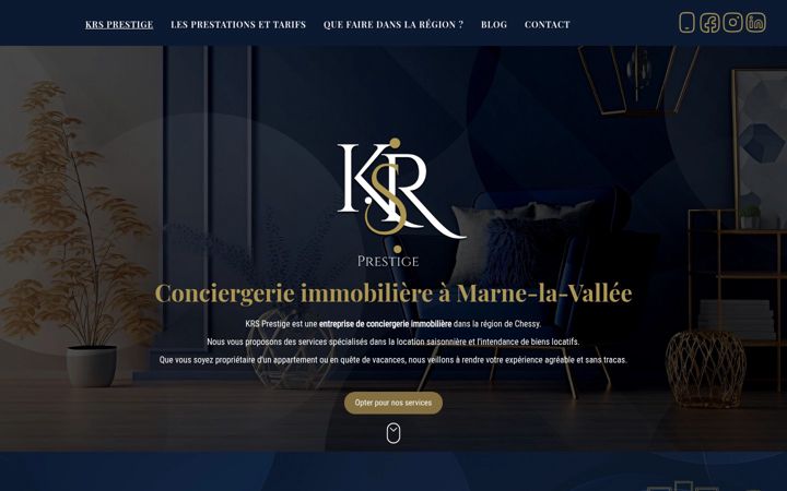 Snímek obrazovky conciergerie-krsprestige.fr