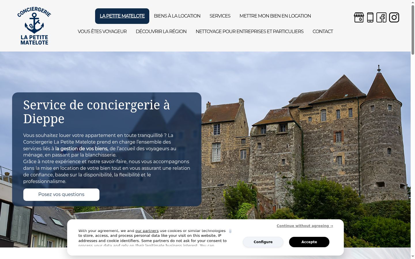 Screenshot tal-banner tal-kunsens muri qabel kwalunkwe interazzjoni