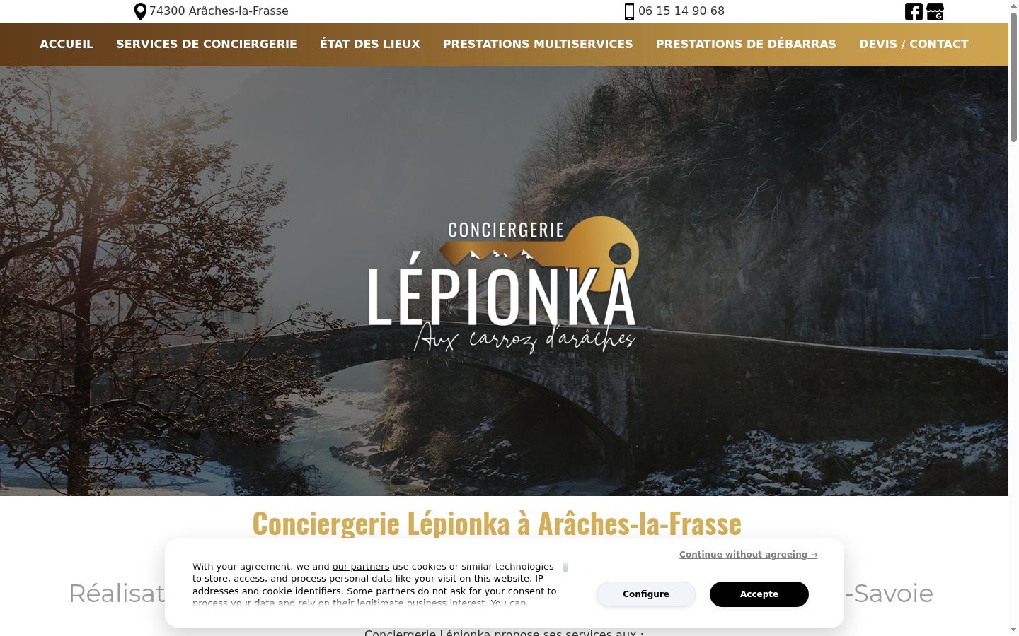 Screenshot tal-banner tal-kunsens muri qabel kwalunkwe interazzjoni