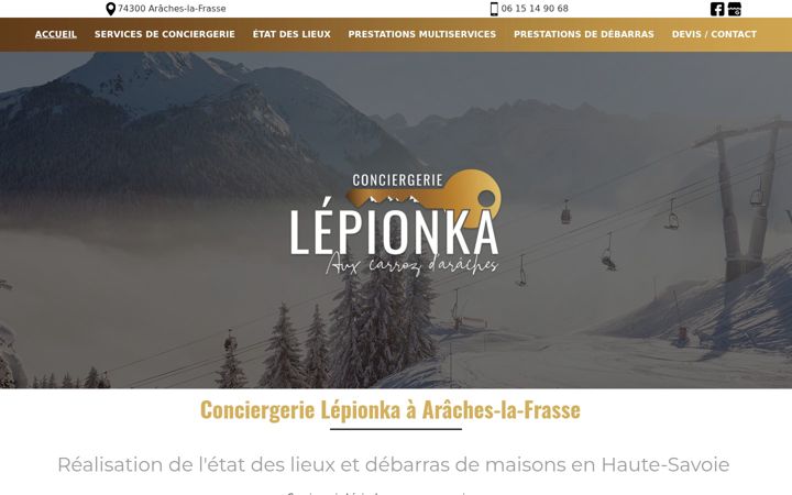 Screenshot of conciergerie-lepionka.fr