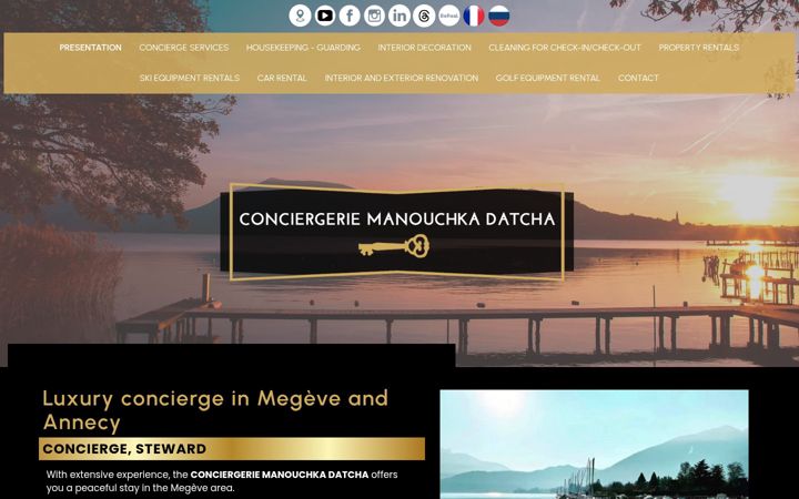 Screenshot of conciergerie-manouchka-datcha.com