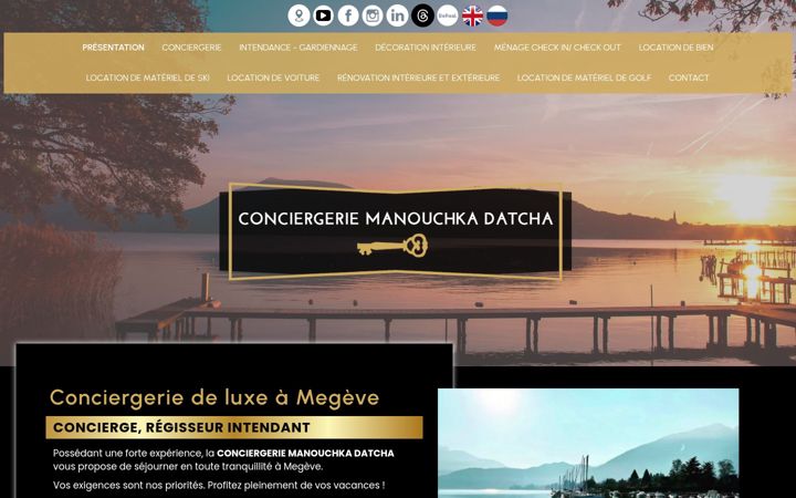 Screenshot of conciergerie-manouchka-datcha.fr