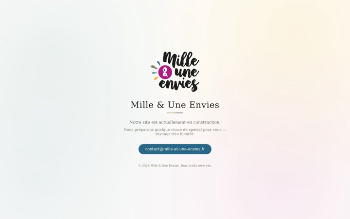 Screenshot of conciergerie-mille-et-une-envies.fr