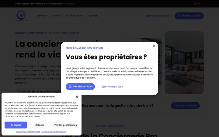 Screenshot of conciergerie-pro.com