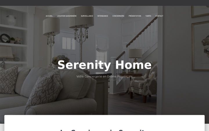 Screenshot of conciergerie-serenity-home.fr