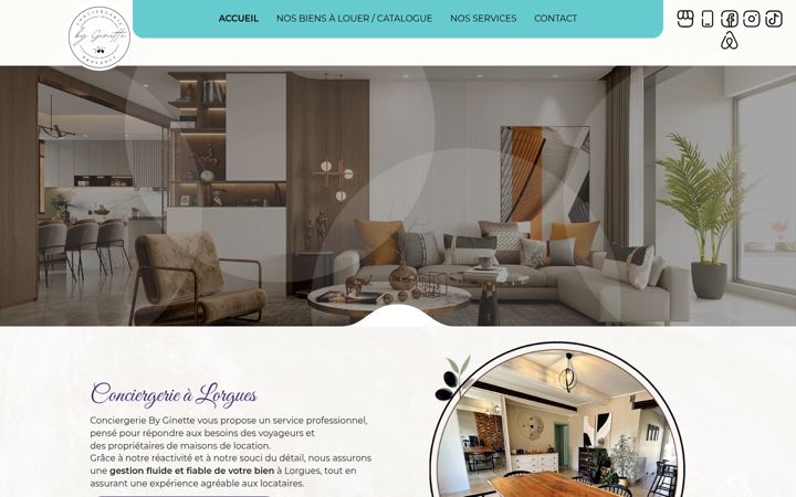Screenshot of conciergeriebyginette.fr