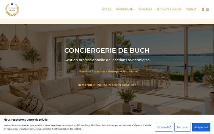 Screenshot of conciergeriedebuch.fr