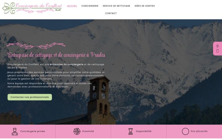 Screenshot of conciergerieduconflent.fr