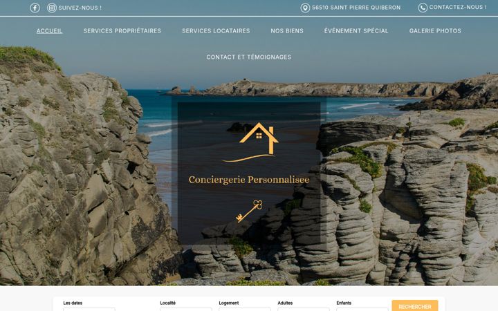 Screenshot of conciergeriepersonnalisee.com
