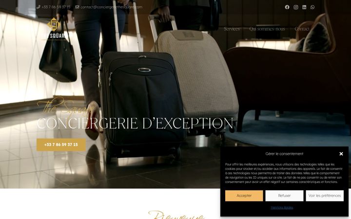Screenshot of conciergeriethesquare.com
