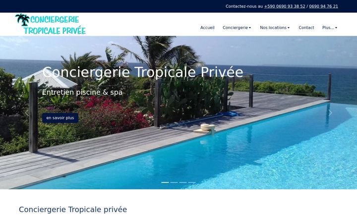 Екранна снимка на conciergerietropicaleprivee.com