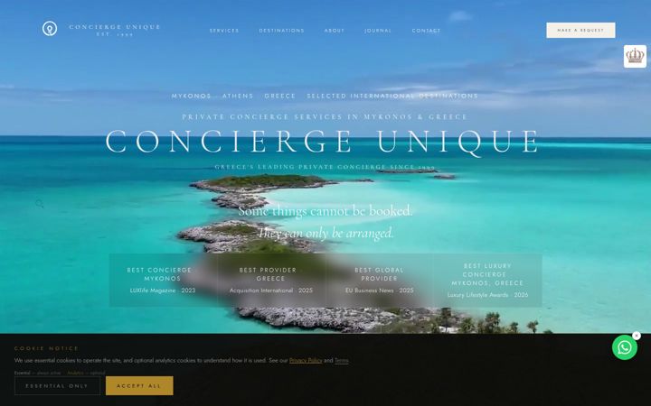 Screenshot of conciergeunique.com