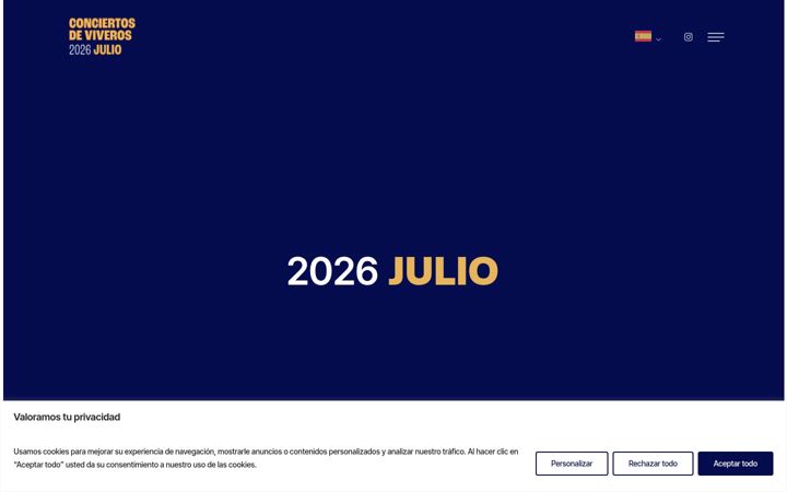 Screenshot of conciertosdeviverosvlc.com