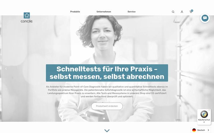 Screenshot of concile.de