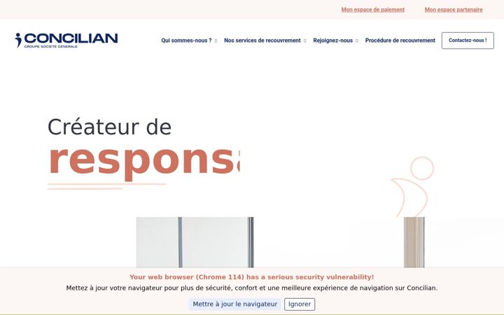 Screenshot του concilian.fr