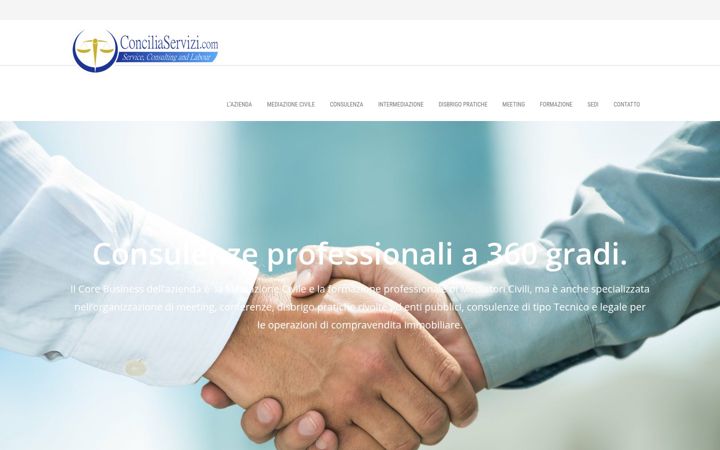 Screenshot of conciliaservizi.com