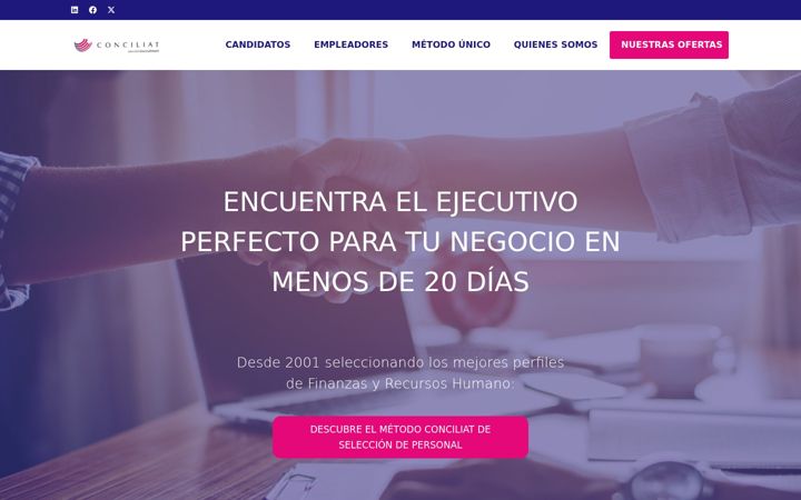 Screenshot of conciliat.es