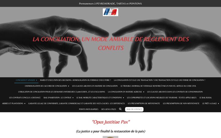 Screenshot του conciliateurjustice.fr