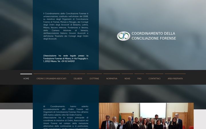 Skærmbillede af conciliazioneforense.it