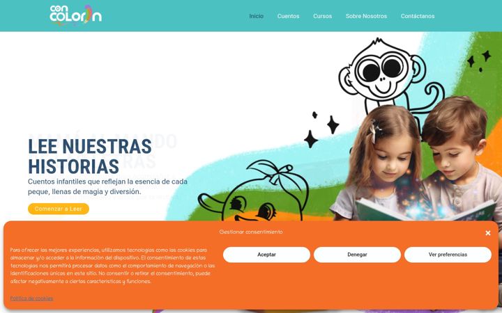 Screenshot of concolorin.com