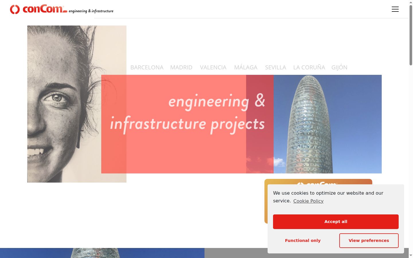 Screenshot des Einwilligungsbanners vor jeglicher Interaktion