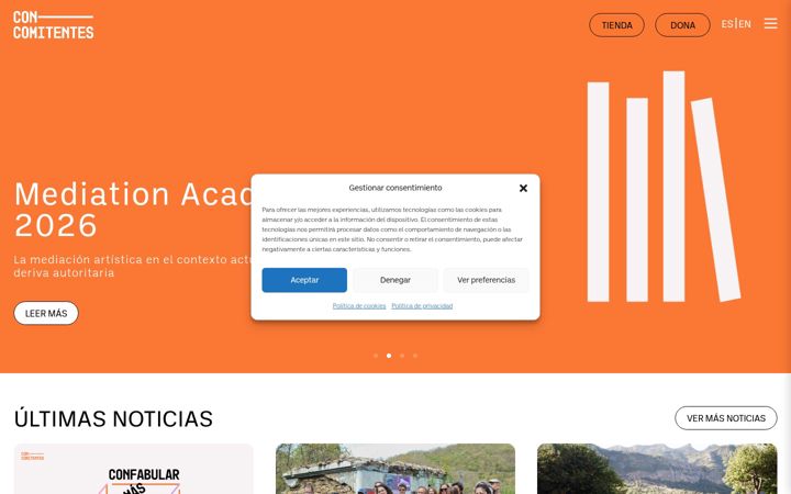 Screenshot of concomitentes.org