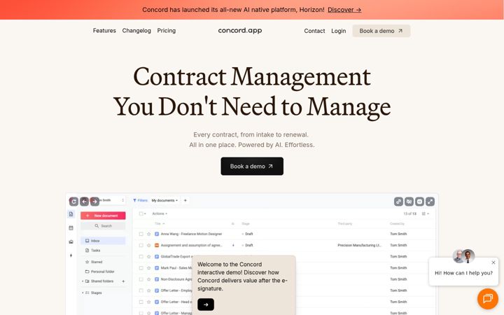 Screenshot of concord.app