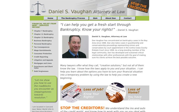 Screenshot of concordbankruptcylawyer.com