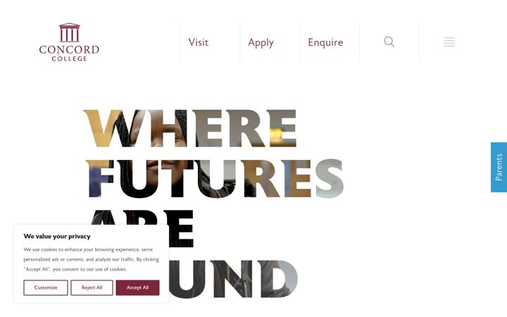 Screenshot of concordcollegeuk.com