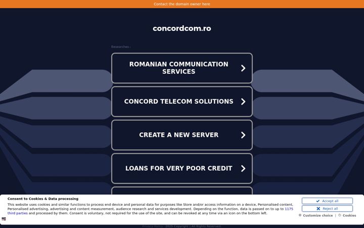 Screenshot of concordcom.ro