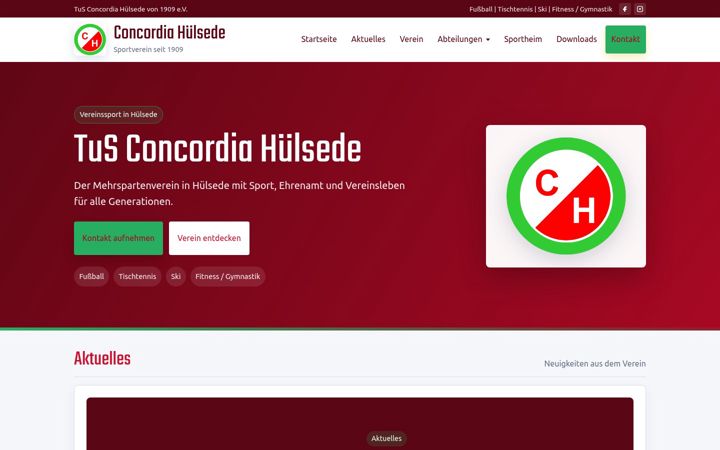 Screenshot of concordia-huelsede.com