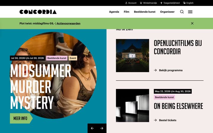 Ekrano kopija concordia.nl