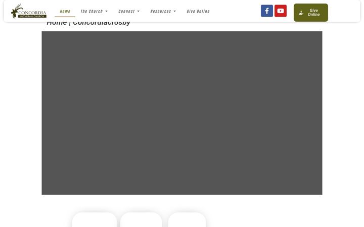 Skjermbilde av concordiacrosby.org