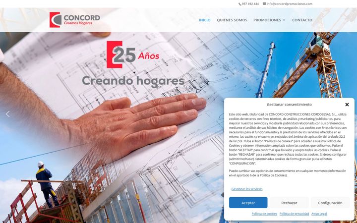 Screenshot of concordpromociones.com
