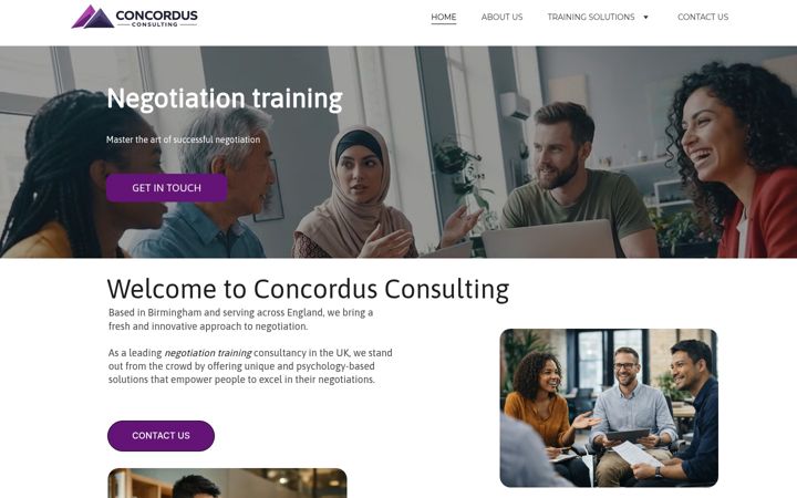 Screenshot of concordusconsulting.co.uk