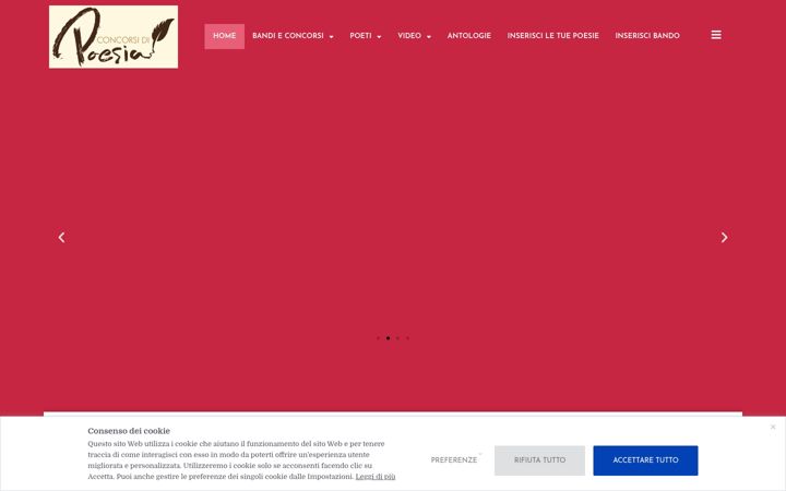 Ekrānuzņēmums no concorsidipoesia.it