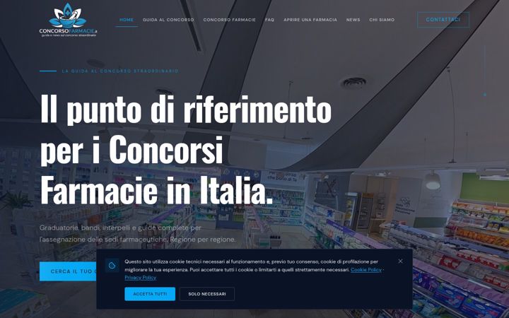 Screenshot of concorso-farmacie.com