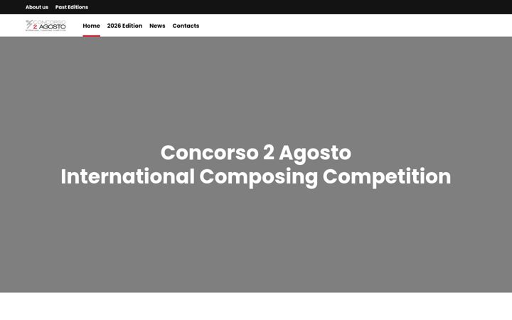 Screenshot of concorso2agosto.it