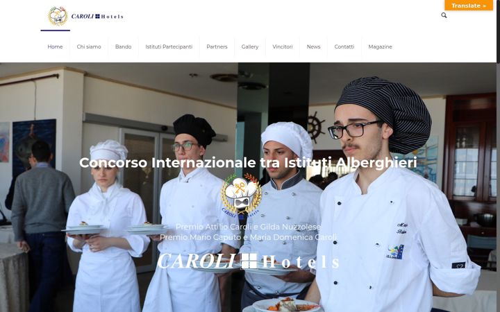 Skjámynd af concorsocarolihotels.it
