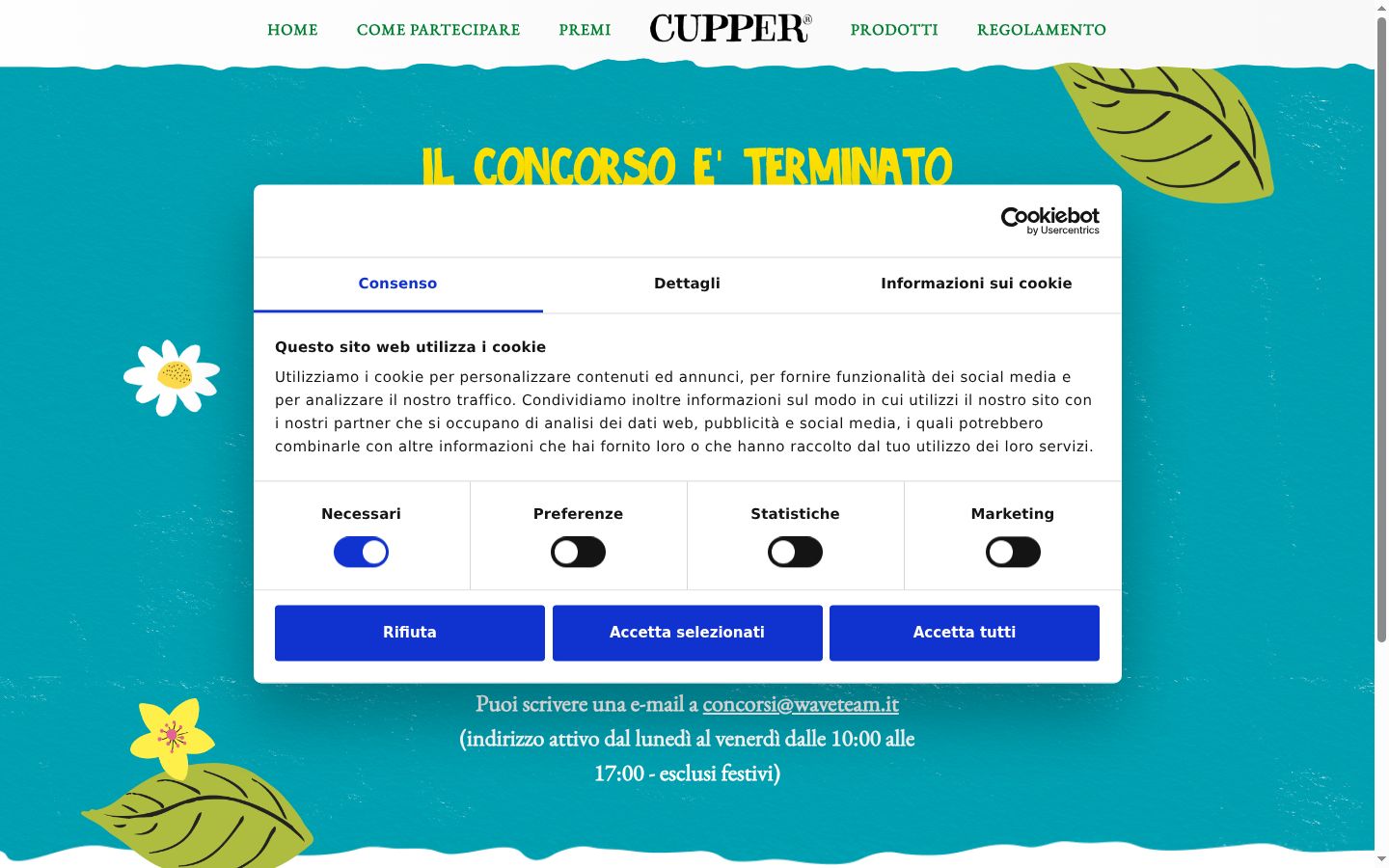 Screenshot tal-banner tal-kunsens muri qabel kwalunkwe interazzjoni