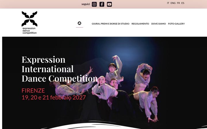 Screenshot of concorsoexpression.com