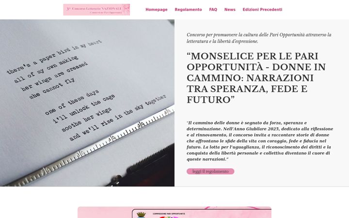 Skjámynd af concorsoletterariomonselice.it