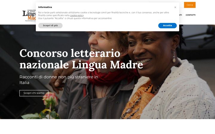 Screenshot of concorsolinguamadre.it